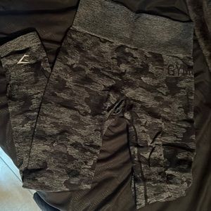 Gymshark Camo Black Leggings